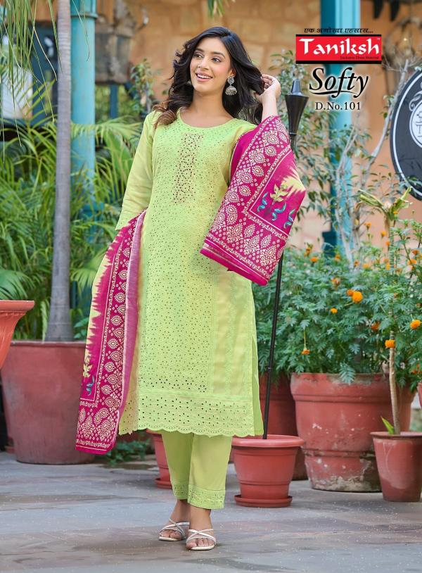 Taniksh Softy Vol 1 Kurti Bottom With Dupatta Collection